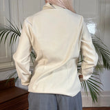 Unbranded Shirt - Medium Cream Polyester