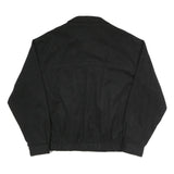 KIRKLAND SIGNATURE Mens Black Classic Jacket 2XL Polyester Blend Zip Plain