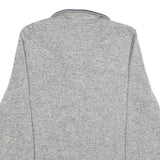 NAUTICA Mens Grey & Navy Plain Pullover Patterned V-Neck Regular L Jumper