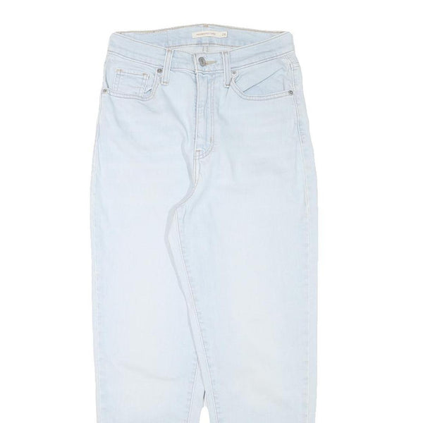 LEVI'S Womens Relaxed Jeans Blue Denim Light W26 L27 Classic Cotton Blend Zip