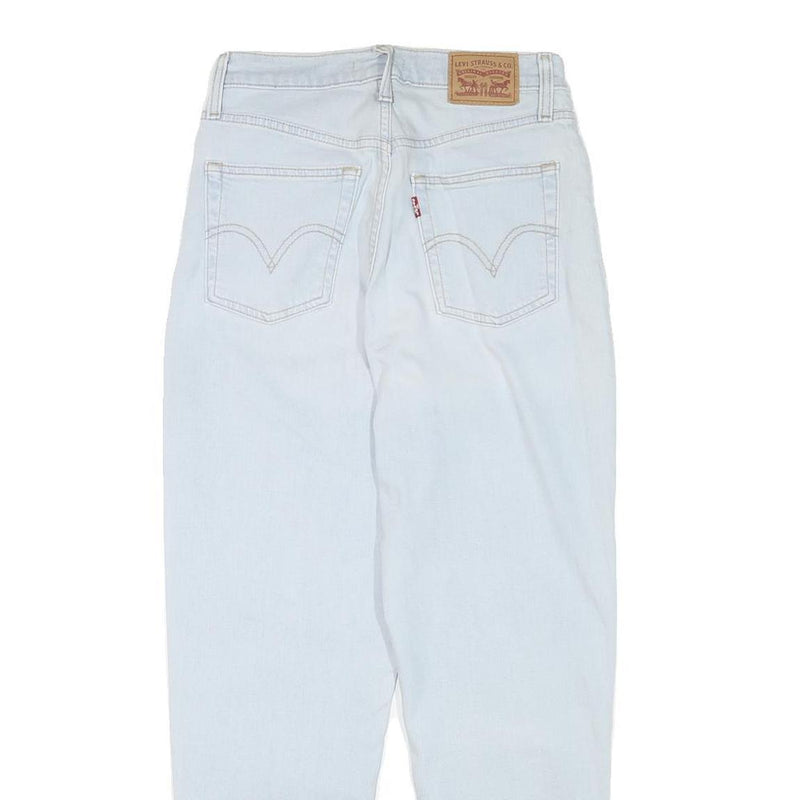 LEVI'S Womens Relaxed Jeans Blue Denim Light W26 L27 Classic Cotton Blend Zip