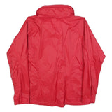COLUMBIA Womens Red Jacket L Nylon Plain Zip Outdoor Sportswear