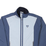 ACTIVE WEAR Mens Blue & Light Blue Sporty Outdoor Jacket L Polyester Blend Zip