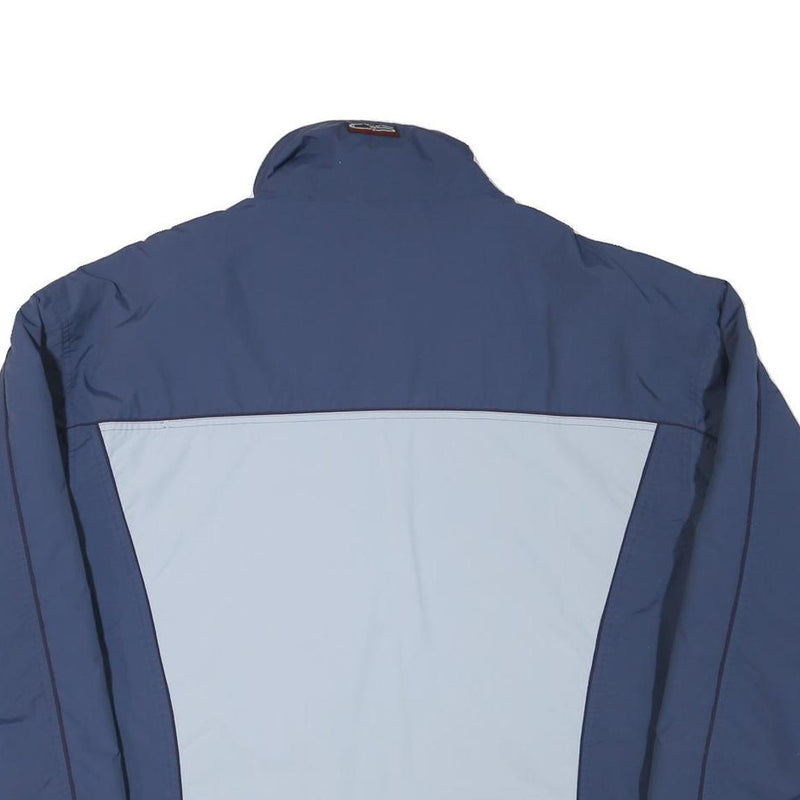 ACTIVE WEAR Mens Blue & Light Blue Sporty Outdoor Jacket L Polyester Blend Zip
