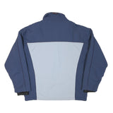 ACTIVE WEAR Mens Blue & Light Blue Sporty Outdoor Jacket L Polyester Blend Zip