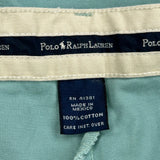Polo By Ralph Lauren Chino Shorts - 36W 7L Green Cotton