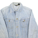 LEE Womens Blue Denim Cotton Button Jacket S Classic Casual Lightweight