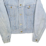 LEE Womens Blue Denim Cotton Button Jacket S Classic Casual Lightweight
