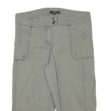 COTTON GINNY Womens Grey Casual Shorts L W31 Pocket Detail Cotton Blend
