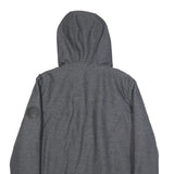 LEVI'S Mens Grey Hooded Jacket S Polyester Blend Zip Pocket Casual