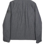 LEVI'S Mens Grey Hooded Jacket S Polyester Blend Zip Pocket Casual