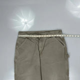 Carhartt Carpenter Trousers - 36W 34L Beige Cotton