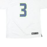 NIKE Mens White Seattle Seahawks Wilson Football Shirt XL Short Sleeve V-Neck