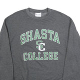 CHAMPION Mens Grey Shasta College Crew Neck L Cotton Blend Sweatshirt