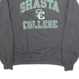 CHAMPION Mens Grey Shasta College Crew Neck L Cotton Blend Sweatshirt