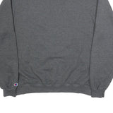 CHAMPION Mens Grey Shasta College Crew Neck L Cotton Blend Sweatshirt