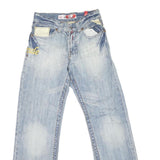 TAKE TWO UPGRADE Womens Jeans Blue Regular Straight Denim Light W30 L32