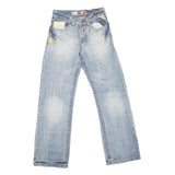TAKE TWO UPGRADE Womens Jeans Blue Regular Straight Denim Light W30 L32