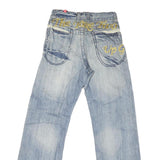 TAKE TWO UPGRADE Womens Jeans Blue Regular Straight Denim Light W30 L32