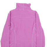 NIKE Womens Pink Jacket M Polyester Blend Plain Zip Casual Sportswear Activewear