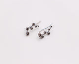 Floral Whispers White Gold Earrings
