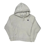 Reverse Weave Champion Hoodie - Large Cream Cotton