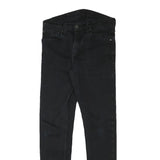 LEVI'S Mens Slim Black Denim Jeans W29 L29 Cotton Blend Zip Casual Stylish