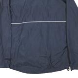 DICKIES Mens Navy Blue Classic Nylon Jacket M Zip Plain Casual Workwear