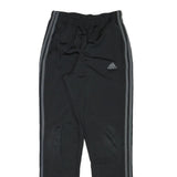 ADIDAS Mens Joggers Black & Grey Regular Slim M W26 L30 Sportswear Track Pants