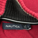 Nautica 1/4 Zip - Large Red Cotton