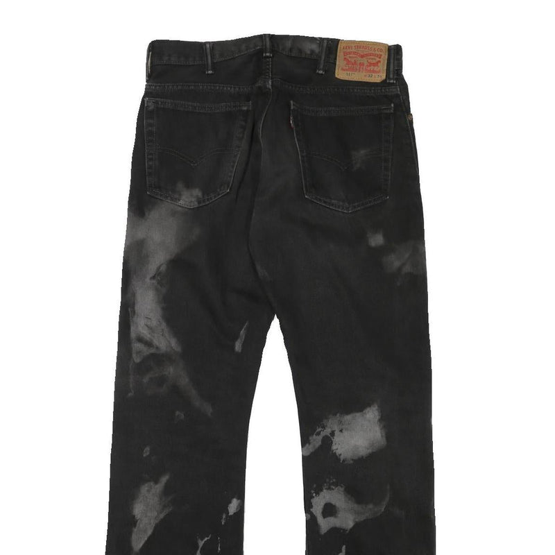 LEVI'S 517 Mens Jeans Black Regular Straight Denim Stone Wash W32 L34 Stylish