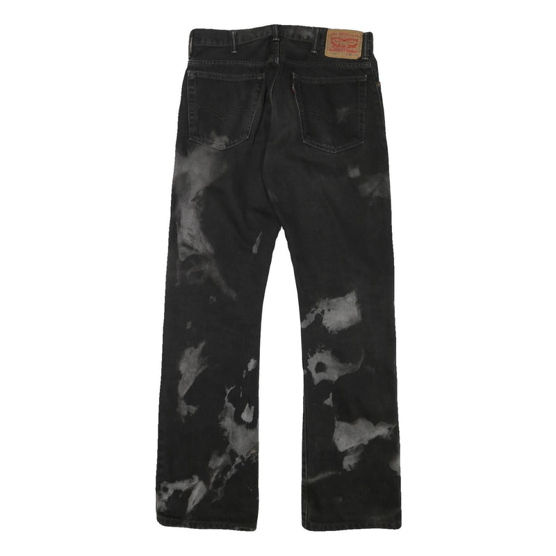 LEVI'S 517 Mens Jeans Black Regular Straight Denim Stone Wash W32 L34 Stylish