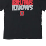 NIKE Mens Black Brutus Knows Graphic T-Shirt L Short Sleeve Crew Neck