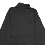 STARTER Mens Black & White Track Jacket L Polyester Zip Casual Sportswear