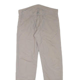 CARHARTT Mens Regular Fit Beige Cotton Blend Zip Trousers W33 L31 Workwear