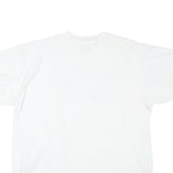 ONEITA Mens White Car Graphic T-Shirt XL Short Sleeve Crew Neck Cotton Blend