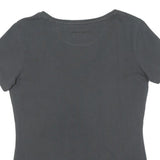 MAMMUT Womens Grey Graphic T-Shirt S Short Sleeve V-Neck Outdoor Casual