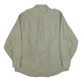 TOMMY HILFIGER Mens Green XL Cotton Shirt Classic Fit Button Front Pocket