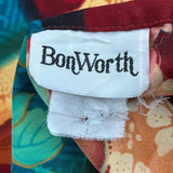 1980'S Bon Worth Floral Shell Jacket - Large Multicoloured Polyester