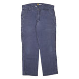 CARHARTT Mens Jeans Blue Regular Straight Denim Medium W36 L30 Workwear Relaxed