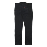 LEVI'S Mens Black Regular Fit Skinny Denim Jeans W34 L32 Classic Zip Closure