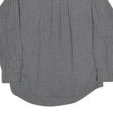 CHAPS RALPH LAUREN Mens Grey Check Regular Fit M Shirt Cotton Long Sleeve Button