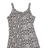 DOLCE & GABBANA Womens Beige & Black Leopard Print Cotton Blend Tank Dress 3XL