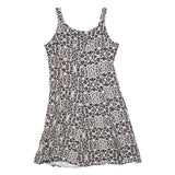 DOLCE & GABBANA Womens Beige & Black Leopard Print Cotton Blend Tank Dress 3XL