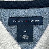 Age 4 Tommy Hilfiger Spellout Polo Shirt - XS White Cotton