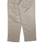 DOCKERS Mens Regular Fit Beige Cotton Blend Straight Trousers W33 L30
