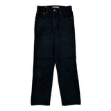 501 Levis Jeans - 27W US 4 Black Cotton