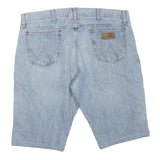 WRANGLER Womens Shorts Light Blue Denim Slim Boot XL W40 Casual Cotton Blend