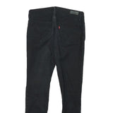 LEVI'S Womens Jeans Black Slim Skinny Denim Medium W28 L28 Stylish Zip Fastening