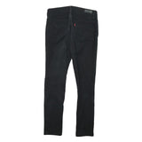 LEVI'S Womens Jeans Black Slim Skinny Denim Medium W28 L28 Stylish Zip Fastening